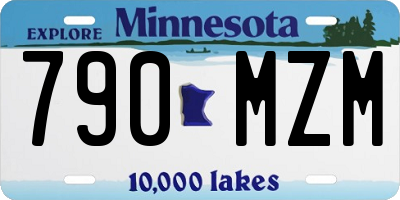 MN license plate 790MZM