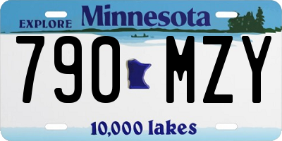 MN license plate 790MZY