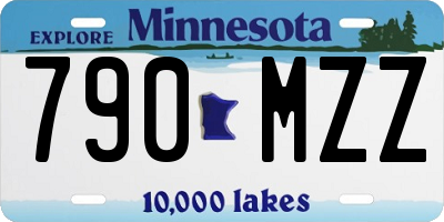 MN license plate 790MZZ