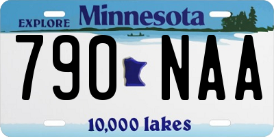 MN license plate 790NAA
