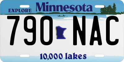 MN license plate 790NAC