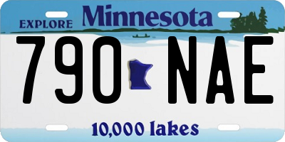 MN license plate 790NAE