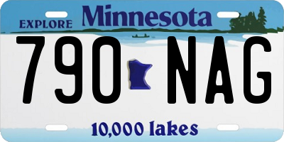 MN license plate 790NAG