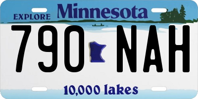 MN license plate 790NAH