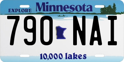MN license plate 790NAI