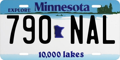 MN license plate 790NAL