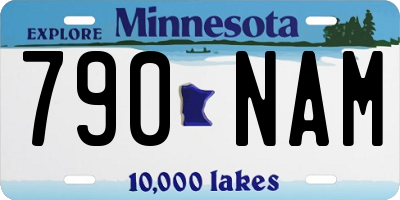 MN license plate 790NAM
