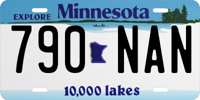 MN license plate 790NAN