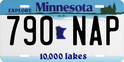 MN license plate 790NAP