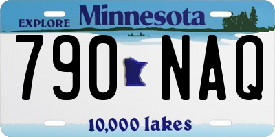 MN license plate 790NAQ