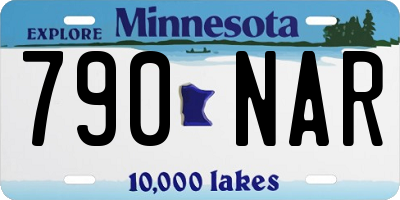 MN license plate 790NAR