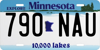 MN license plate 790NAU