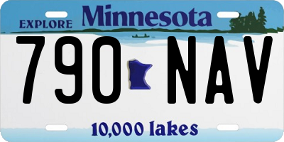 MN license plate 790NAV