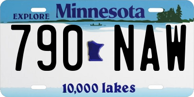 MN license plate 790NAW