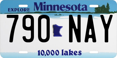 MN license plate 790NAY