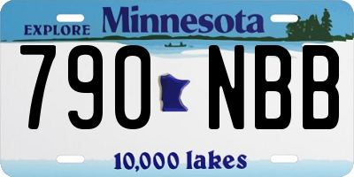 MN license plate 790NBB