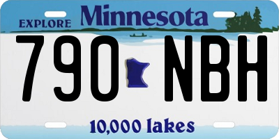 MN license plate 790NBH