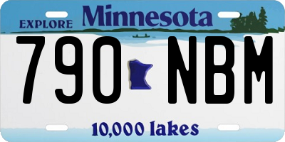 MN license plate 790NBM