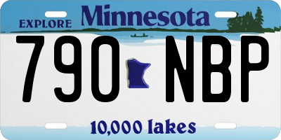 MN license plate 790NBP