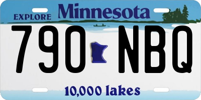 MN license plate 790NBQ