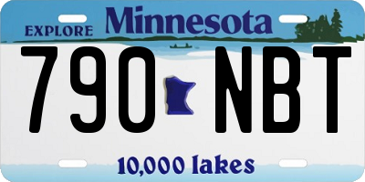 MN license plate 790NBT