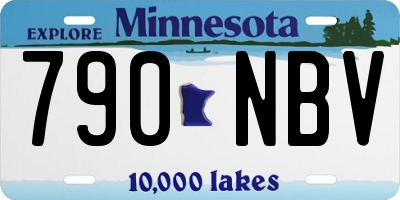 MN license plate 790NBV