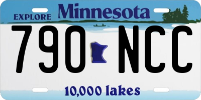 MN license plate 790NCC