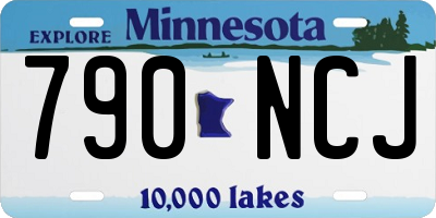 MN license plate 790NCJ