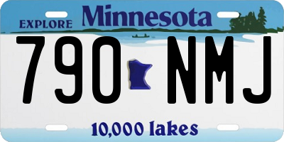 MN license plate 790NMJ