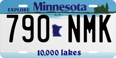 MN license plate 790NMK