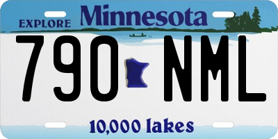 MN license plate 790NML