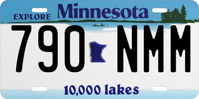 MN license plate 790NMM