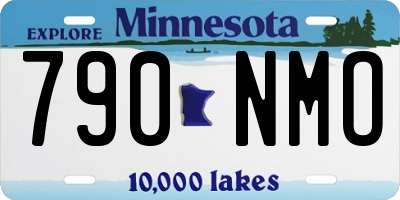 MN license plate 790NMO