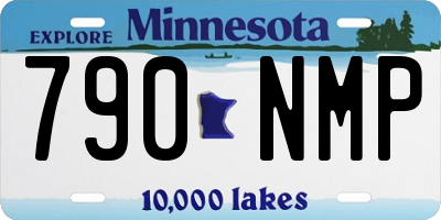 MN license plate 790NMP