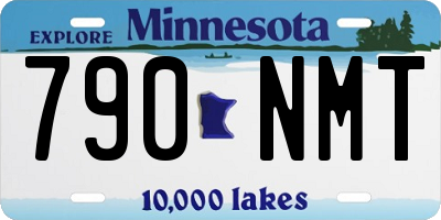 MN license plate 790NMT