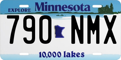 MN license plate 790NMX