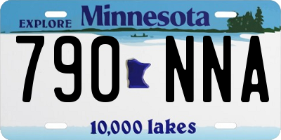 MN license plate 790NNA