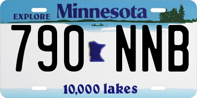MN license plate 790NNB