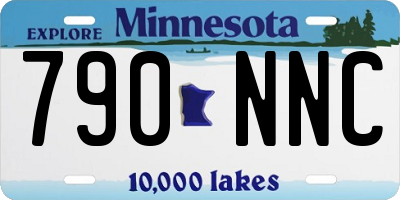MN license plate 790NNC