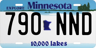 MN license plate 790NND