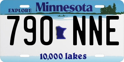 MN license plate 790NNE