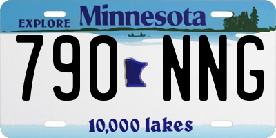 MN license plate 790NNG