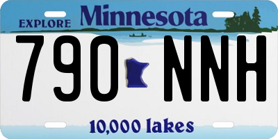 MN license plate 790NNH