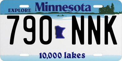 MN license plate 790NNK