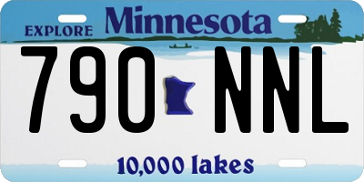 MN license plate 790NNL