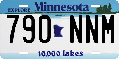 MN license plate 790NNM