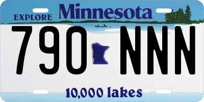 MN license plate 790NNN