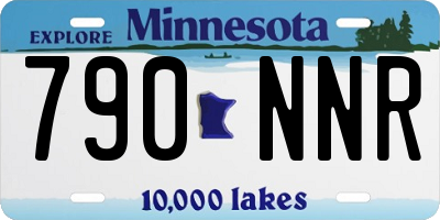 MN license plate 790NNR
