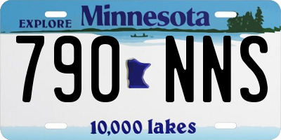 MN license plate 790NNS