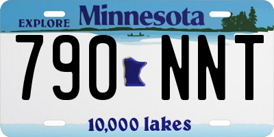 MN license plate 790NNT